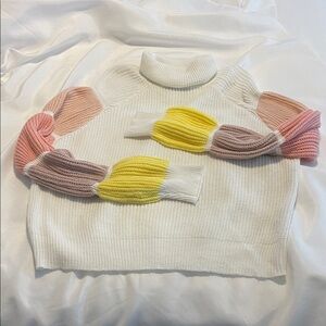 Colorful Knit Women's Sweater